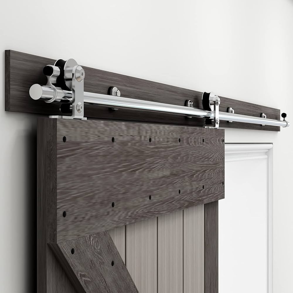 Amazon | CCJH 6.6FT/2.0m 吊り引き戸レール ステンレス